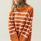BiBi Ribbed Hem Stripe Sweater