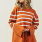 BiBi Ribbed Hem Stripe Sweater