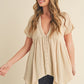 AEMI & Co. Florise Button Down Blouse
