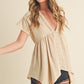 AEMI & Co. Florise Button Down Blouse