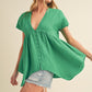 AEMI & Co. Florise Button Down Blouse