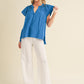 AEMI & Co. Thia Embroidered Short Sleeve Top
