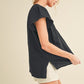 AEMI & Co. Thia Embroidered Short Sleeve Top