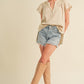 AEMI & Co. Thia Embroidered Short Sleeve Top