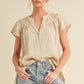 AEMI & Co. Thia Embroidered Short Sleeve Top