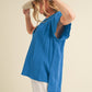 AEMI & Co. Thia Embroidered Short Sleeve Top