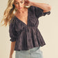 AEMI & Co. Hazle Eyelet Embroidered Top