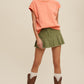 LISTICLE Short Sleeve Boxy Crew Neck Sweat Vest Top