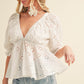 AEMI & Co. Hazle Eyelet Embroidered Top
