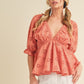 AEMI & Co. Hazle Eyelet Embroidered Top