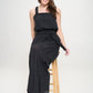 JADE by JANE Elastic Strap Tiered Plus-size Jumpsuit