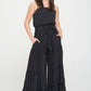 JADE by JANE Elastic Strap Tiered Plus-size Jumpsuit