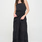 JADE by JANE Elastic Strap Tiered Plus-size Jumpsuit