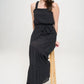JADE by JANE Elastic Strap Tiered Plus-size Jumpsuit