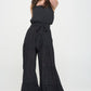 JADE by JANE Elastic Strap Tiered Plus-size Jumpsuit