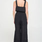 JADE by JANE Elastic Strap Tiered Plus-size Jumpsuit