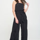JADE by JANE Elastic Strap Tiered Plus-size Jumpsuit
