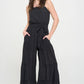 JADE by JANE Elastic Strap Tiered Plus-size Jumpsuit