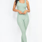 CAPELLA Ribbed Scoop Neck Bodycon Jumpsuit