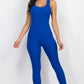 CAPELLA Ribbed Scoop Neck Bodycon Jumpsuit