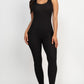 CAPELLA Ribbed Scoop Neck Bodycon Jumpsuit