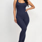 CAPELLA Ribbed Scoop Neck Bodycon Jumpsuit