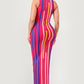 ATHINA Sunset Boulevard Maxi Bodycon Dress