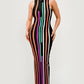 ATHINA Sunset Boulevard Maxi Bodycon Dress