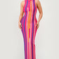 ATHINA Sunset Boulevard Maxi Bodycon Dress