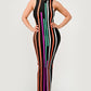 ATHINA Sunset Boulevard Maxi Bodycon Dress