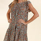 PLUS LEOPARD WITH BACK NECK BUTTON AND SIDE POCKET
