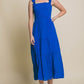 LOVE TREE Smocked Bodice Maxi Dress