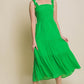 LOVE TREE Smocked Bodice Maxi Dress