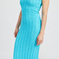 EMORY PARK Scoop Neck Ribbed Midi Dress
