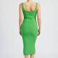 EMORY PARK Scoop Neck Ribbed Midi Dress