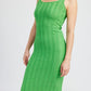 EMORY PARK Scoop Neck Ribbed Midi Dress