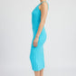 EMORY PARK Scoop Neck Ribbed Midi Dress