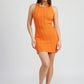 EMORY PARK Casual Mini Knit Fitted Dress