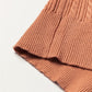 EG FASHION Cable Knit Sweater with Floral Ruffle Cuff Sleeves