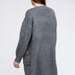BIBI Twist Knitted Open Front Cardigan with Pockets