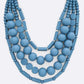 Wooden Beads Layer Statement Necklace