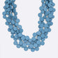 Wooden Disk Statement Layer Necklace