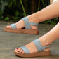 MAKER'S SHOES-Vera 2- Faux Leather Casual Sandals
