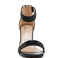RAG & Co. Cady Rhinestones And Sequins Block Sandals