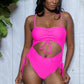 Wicked One piece Women's Brazilian Cutout Swimsuit