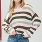 EG FASHION Hollowed Light Weight Drop Shoulder Knit Sweater