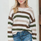 EG FASHION Hollowed Light Weight Drop Shoulder Knit Sweater