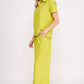 PLUS TEXTURED SHORT SLV BUTTON DOWN/WIDE PANTS SET