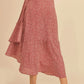 AEMI & Co. Flirty Printed Flare Cara Skirt