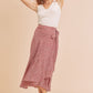 AEMI & Co. Flirty Printed Flare Cara Skirt